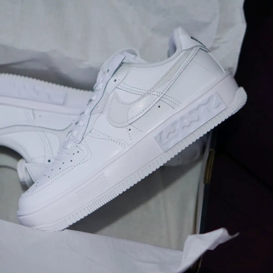ORIGINAL Nike Air Force 1 Fontaka White Putih Sepatu Wanita BNIB
