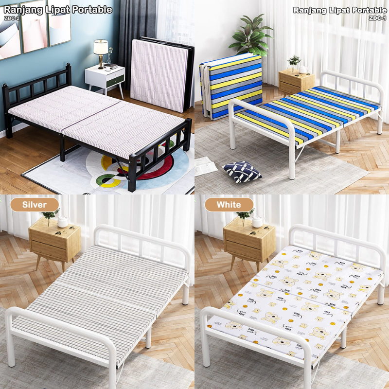 BARANG BARU Ranjang Lipat Kasur Lipat Folding Bed Portable Furnibest Tempat Tidur Lipat ZDC-1/ZDC-2 Laris_unik