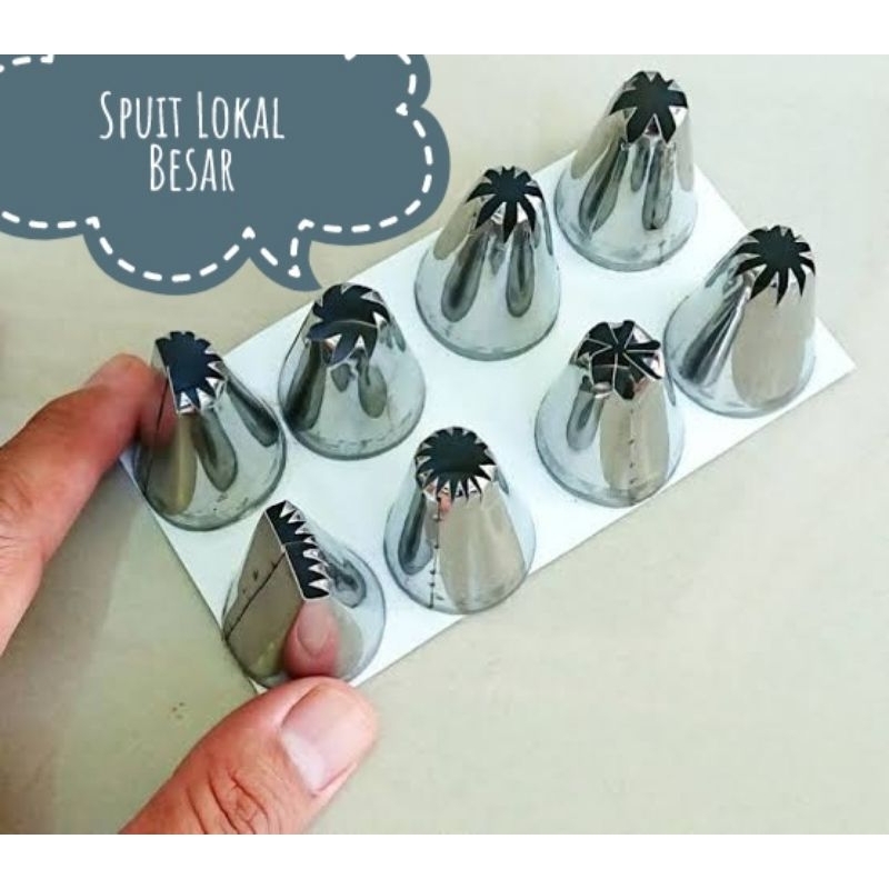 Spuit Lokal Besar Untuk Churos Kue Kering Semprit Mawar