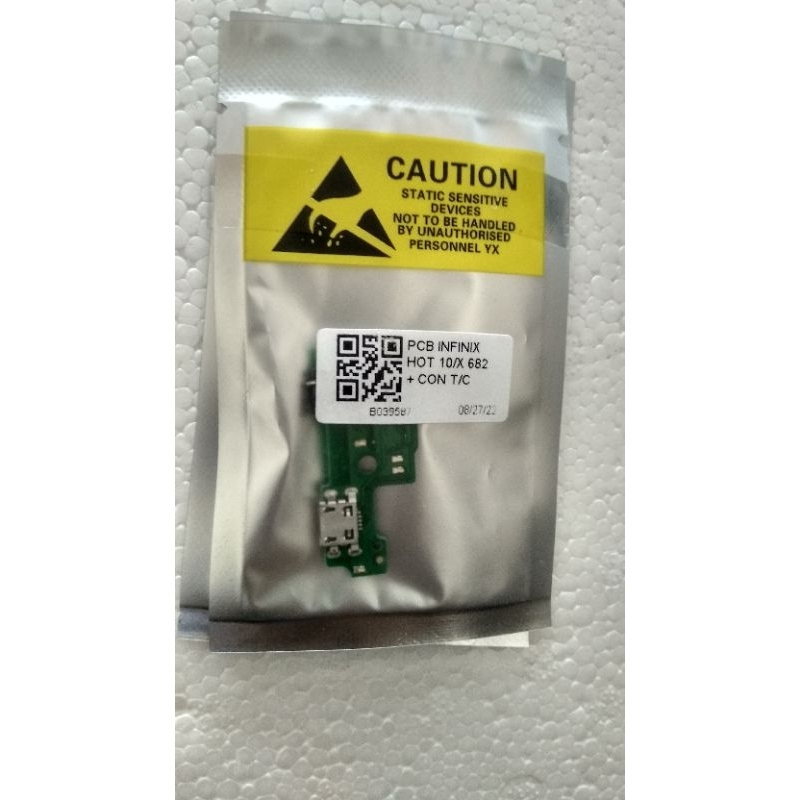 PCB + CONNECTOR CAS INFINIX HOT 10/X 682~NADA CELL SPAREPART HP BOJONEGORO