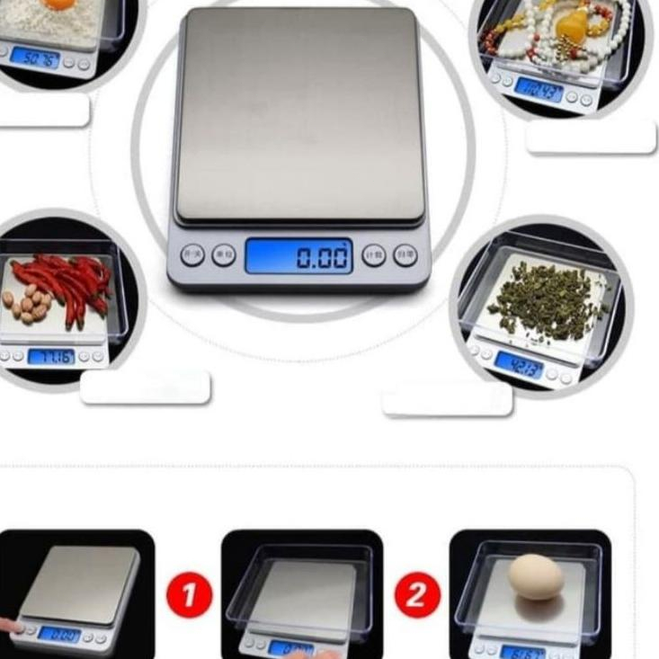 3KG/0.1G  Timbangan Dapur Elektronik Digital Mini Kitchen Scale Timbangan Emas