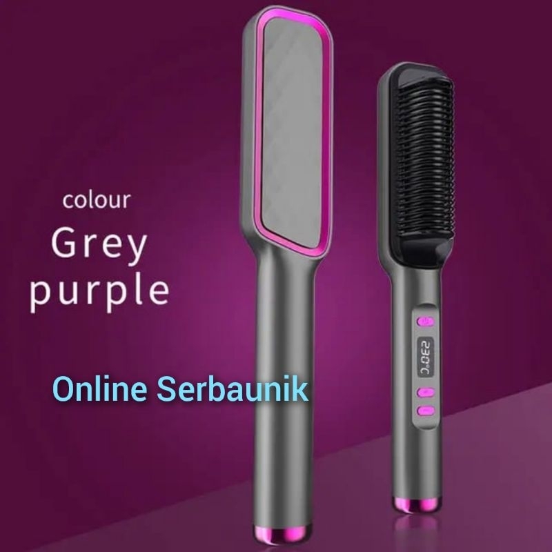CATOKAN SISIR 2 IN 1 PELURUS DAN PENGERITING RAMBUT STRAIGHTENER CATOK