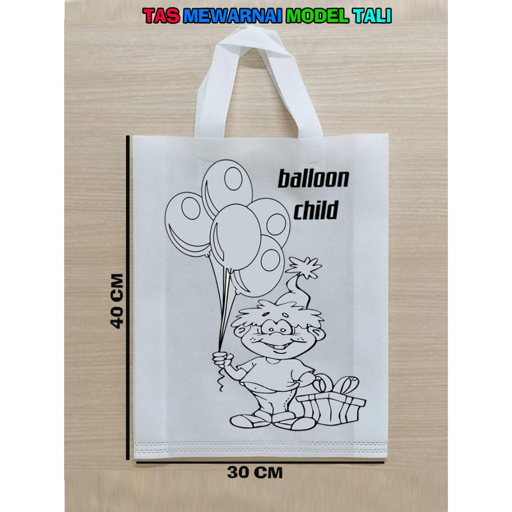 

Kanvas mewarnai media tas goodie bag uk 30 x 40