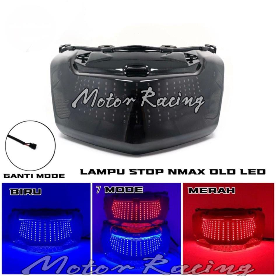 Lampu Stop Nmax Old Nmax 2015-2019 8 Mode Stoprem Nmax Lampu Nmax Custom Set