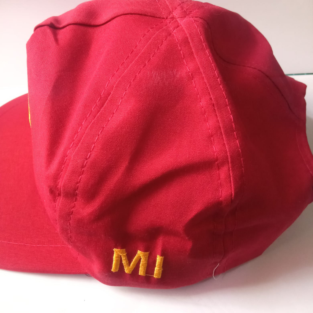 topi mi bordir kuning topi sekolah mi perekat