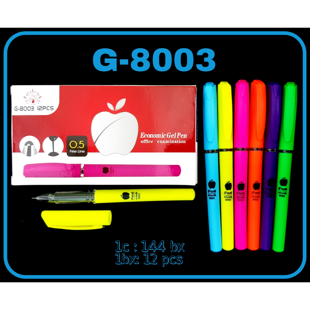 

MJ Bolpen Gel 0.5mm GP-2016(12pc) / Pulpen Tinta / Pulpen Gel /Pen Jel/Balpen/Ballpoint