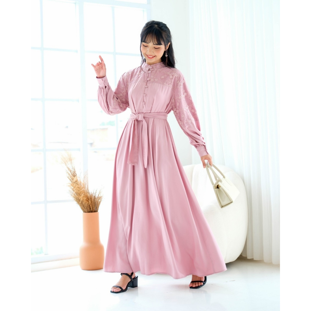 Myrubylicious HAGIYA MAXI DRESS  | DRESS | DRESS WANIRA | DRESS BROCADE | BAJU MUSLIMAH