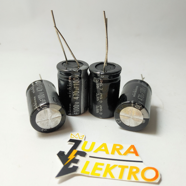 KAPASITOR ELCO 470uF / 100V (1 Pcs) | Capasitor Elko 470 uF/100 Volt