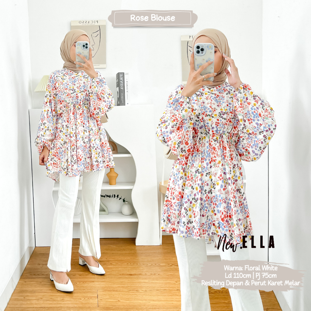 ROSE BLOUSE BUSUI BEST SELLER BY DLINK STORE / BLOUSE RAYON BUSUI