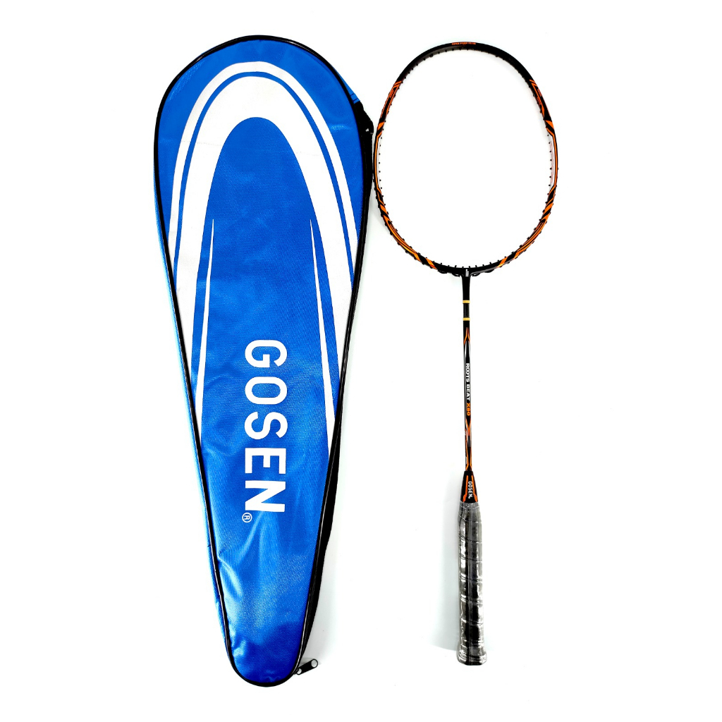 Gosen Roots Beat X80 (Black-Orange) Raket Badminton