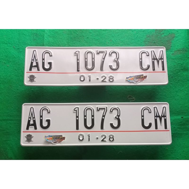 PLAT MOBIL STANDAR WARNA  PUTIH,PLAT MOBIL,PLAT VARIASI