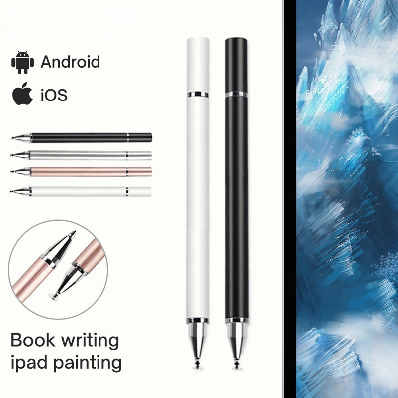 WTW11 Stylus Pen Ballpoint 2in1 Universal Touch Screen Pen Untuk Home Schooling Drawing