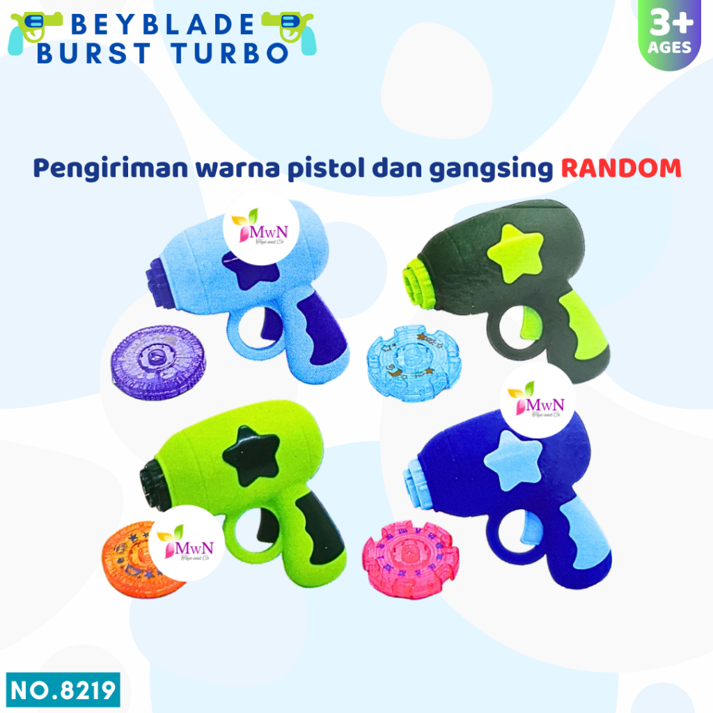 MWN Mainan Pistol Pelontar Launcher Beyblade No.8219
