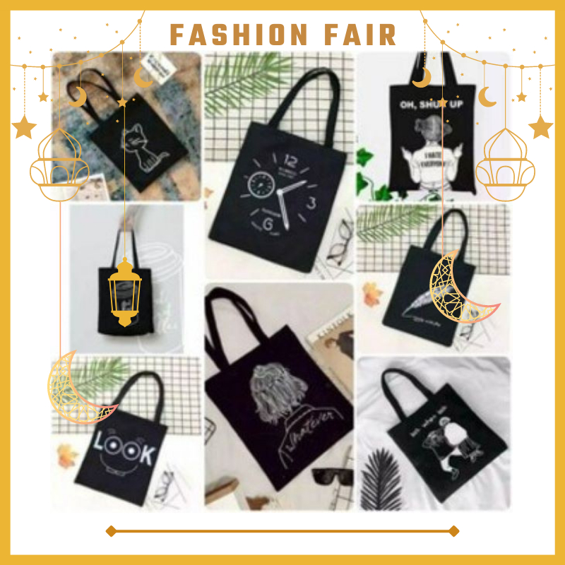 Fashion Fair - (C) ToteBag PEREKAT tote bag custom tas tote wanita kpop murah custom motif