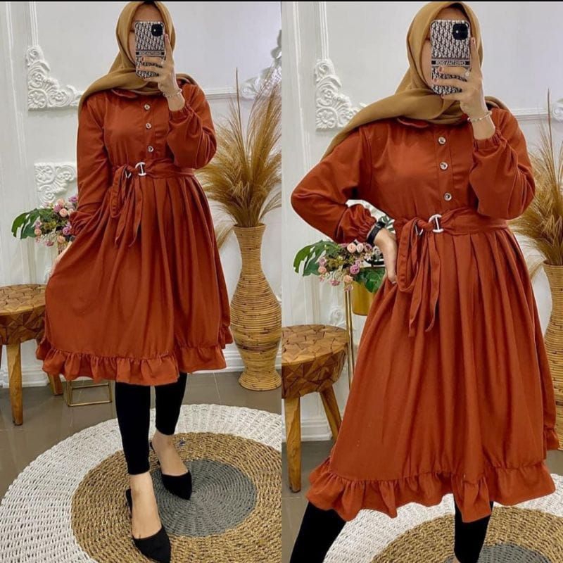 TUNIK VOXY / tunik / dress / plisket / fashion wanita