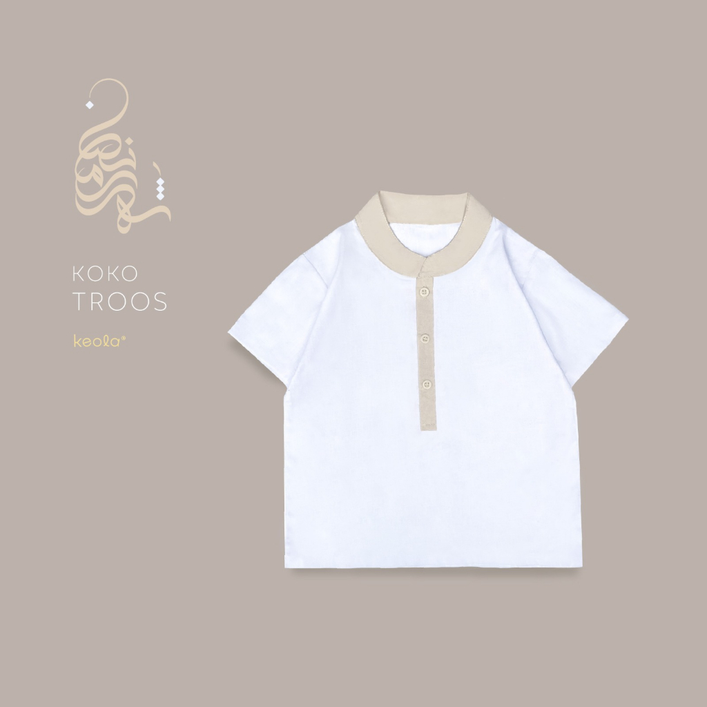 MD - Keola Koko Troos Shirt Series (Kemeja Anak) Usia 1 – 6 Tahun / Premium Cotton Koko Tee Kekinian terbaru