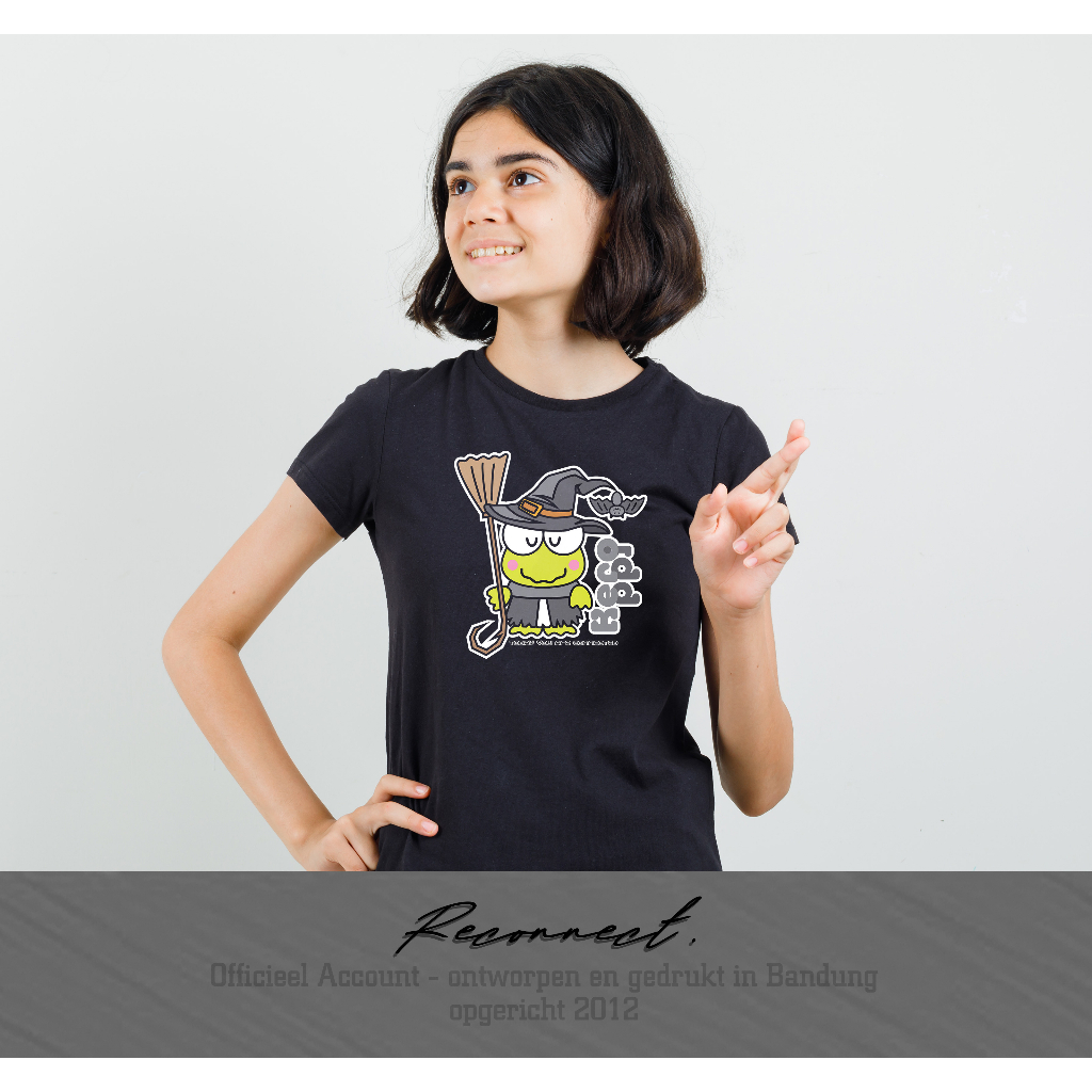 Reconnect Kaos Kodok Kero Keroppi - Gratis Tambah Nama - Unisex Anak / Dewasa