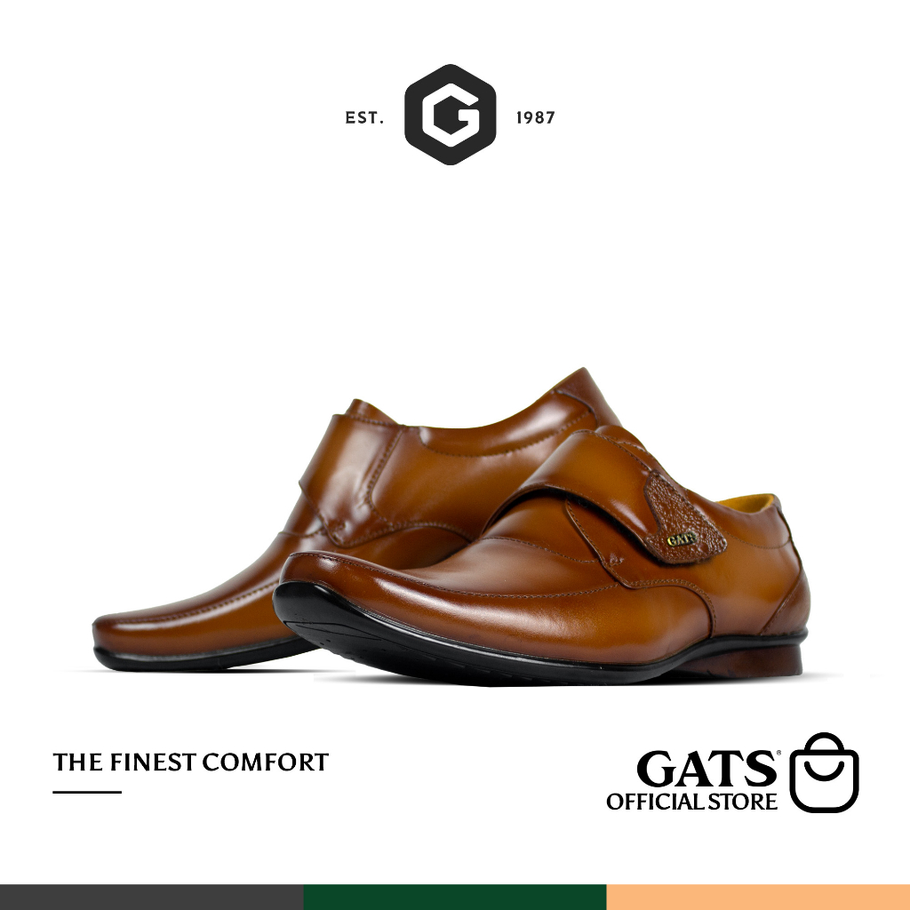 GATS - ZU 0001 - Sepatu Kulit Pantofel Casual Pria