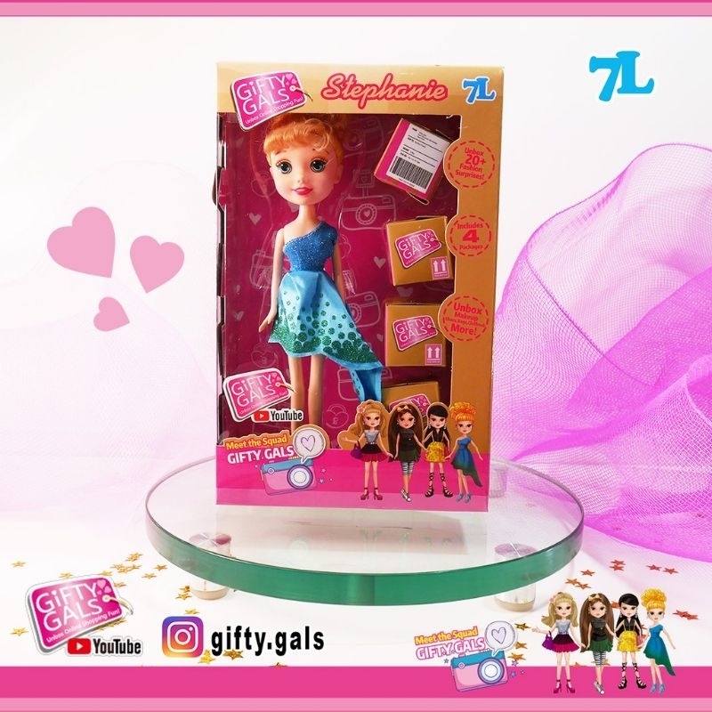 GIFTY GALS MEET THE SQUAD BONEKA  BARBIE 7L VIRAL KEMASAN BOX  MAINAN KELUARGA EDUKASI