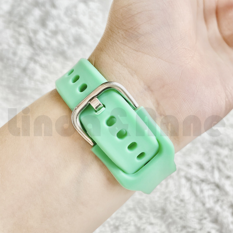 Jam Tangan Analog Pria Dan Wanita Strap Rubber Polos Daily Fashion Korea Watch