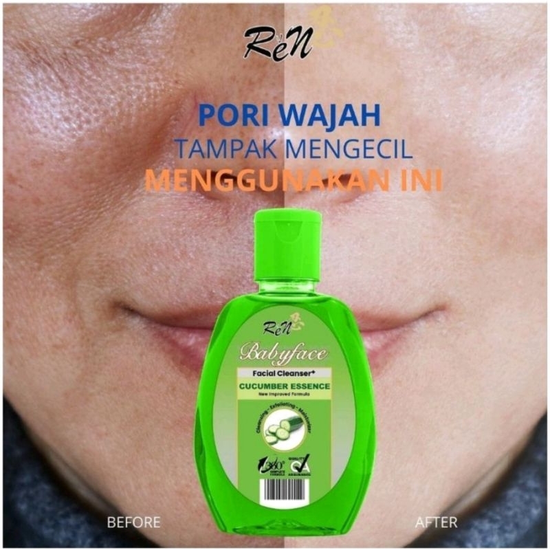 Ren Baby Face Facial Cleanser Papaya Brightening Essence 150ml pembersih muka