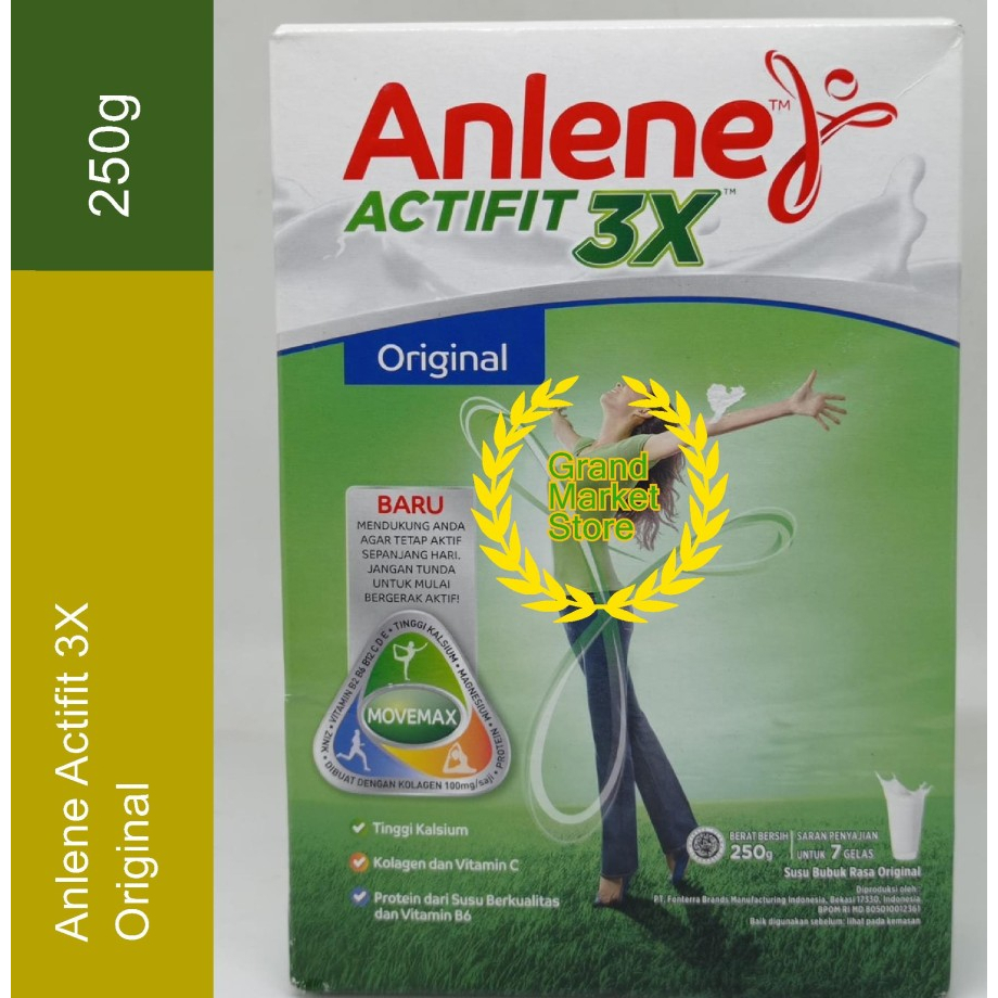 

Anlene Actifit 3X Susu Bubuk Dewasa Original 250g - Tulang & Sendi Anlene 250 g