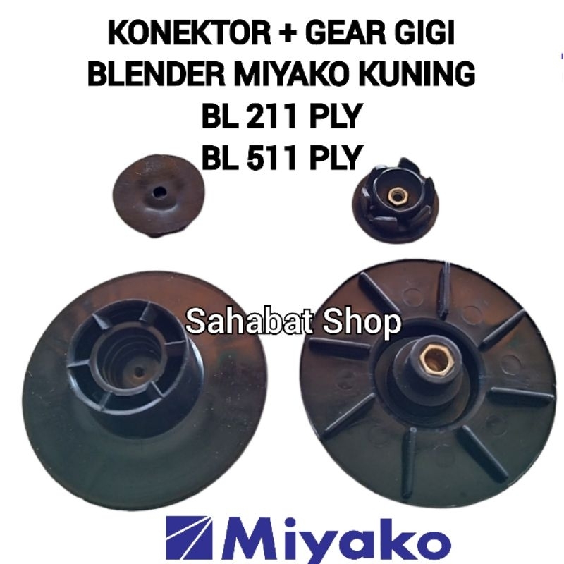 KONEKTOR MESIN + GEAR GIGI BLENDER MIYAKO KUNING BL 211PLY 511 PLY