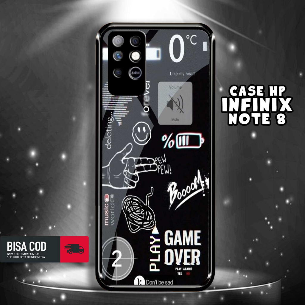 Case INFINIX NOTE 8 Motif [NASA TICKET] Casing INFINIX NOTE 8 TERBARU Hardcase Glossy Kilau 2D Case 