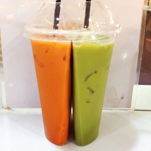 (Per PCS) TWIN CUP 32 OZ / Gelas Plastik Kembar untuk Jus dan Minuman Lainya / twincup