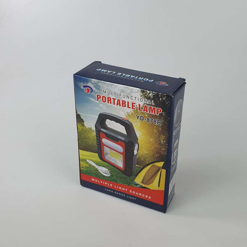 Senter Camping Lampu LED Solar Power Rechargeable COB - Senter Jarak jauh Solar - Senter VASTFIRE 878B