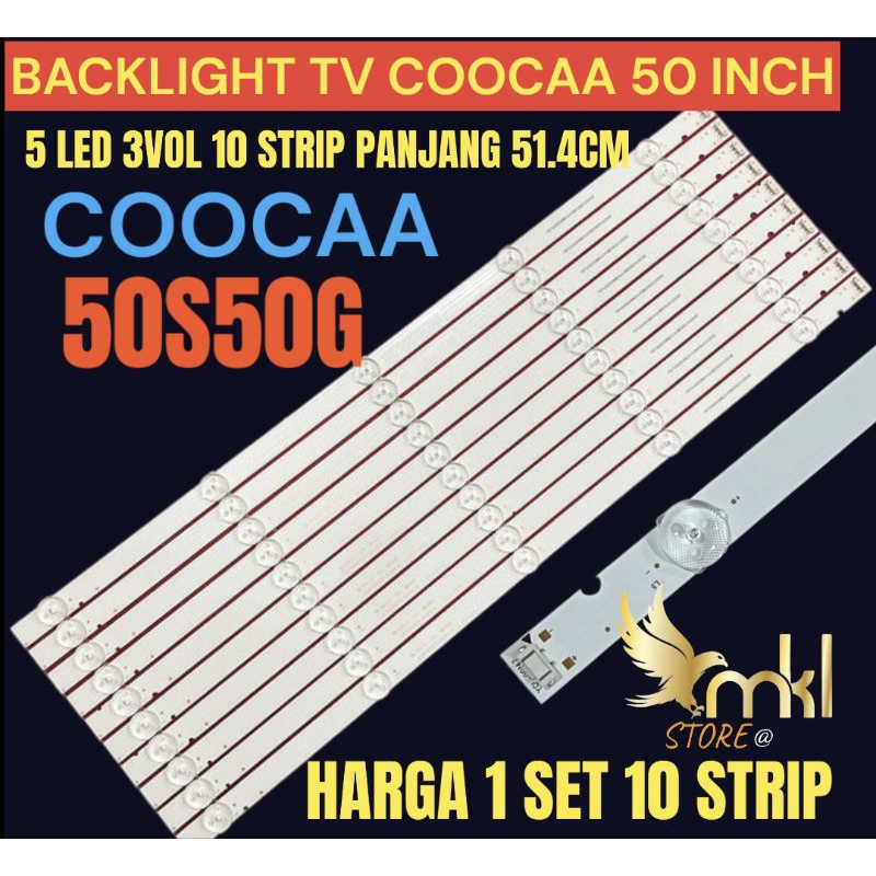 BACKLIGHT TV LED COOCAA 50 INCH 50S50G BACKLIGHT TV LED COOCAA 50 INCH