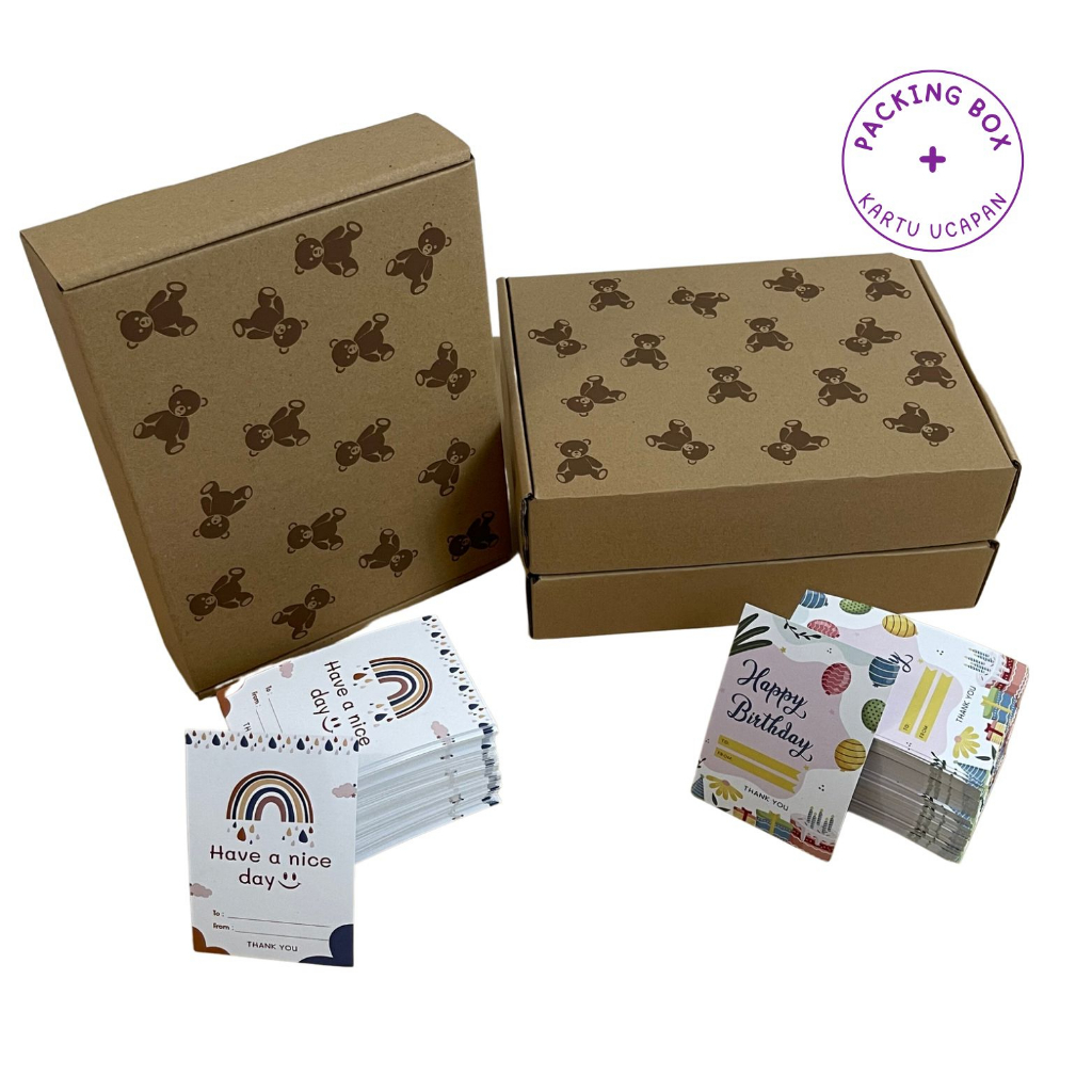 

Box Packing tambahan | Box Hampers | Box dengan kartu ucapan