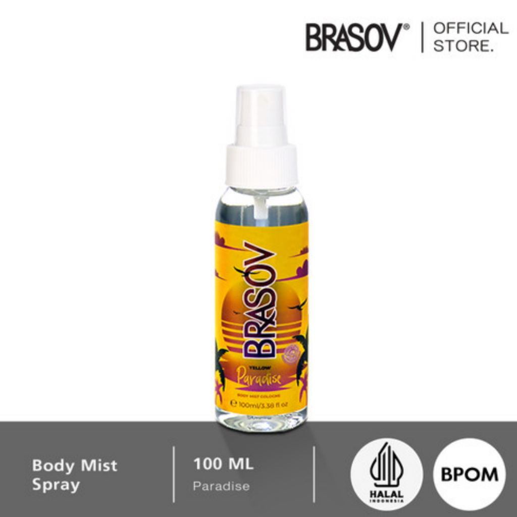 BRASOV Body Mist Spray Cologne Refreshing Fragrance 100ml | Parfume Minyak Wangi