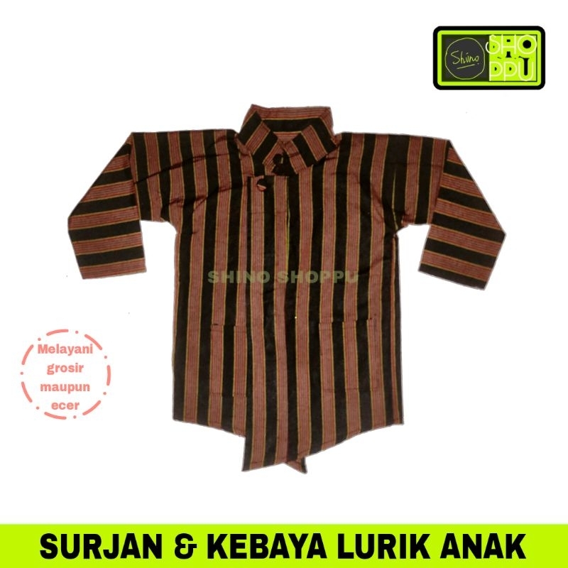 Lurik Surjan dan Kebaya Anak Bayi-TK-SD/ Surjan Anak/ Lurik Kebaya Kartini DLL