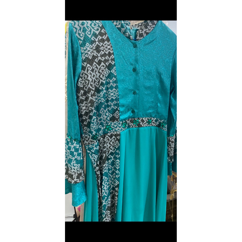 PL gamis batik pesta handmade mewah