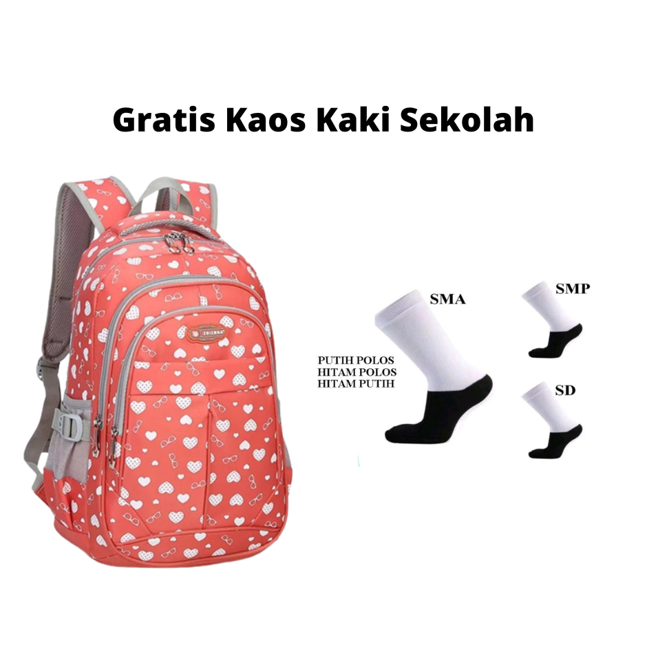 ARMELIA-SHOP Tas Sekolah Anak Perempuan Sd Smp Sma Ransel Kerja ORIGINAL Tas Sekolah Cewek Laki BackPack IMPORT