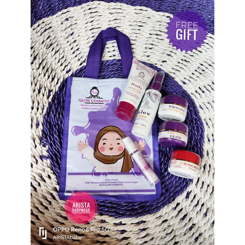 FREE GIFT - Original BPOM PAKETAN rcb glow + pouch cantik