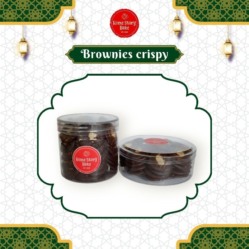 

BROWNIES CRISPY - BROWNIES CHIPS - KUE KERING - BY HOME STORY BAKE - BROWNIES KERING