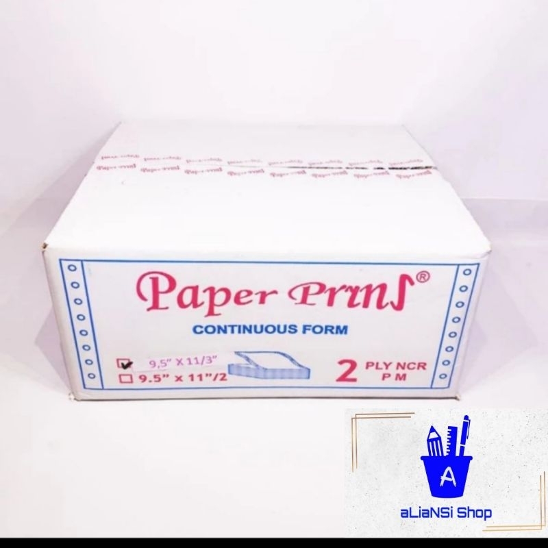 

Continuous Form 9,5" x 11"/3 (2 PLY) bagi 3 - merk PAPERPRYNS