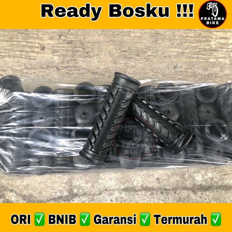 Hanfat Hand Grip Sarung Stang Sepeda BMX Mini 16 18 20 HITAM WARNA SCORPION