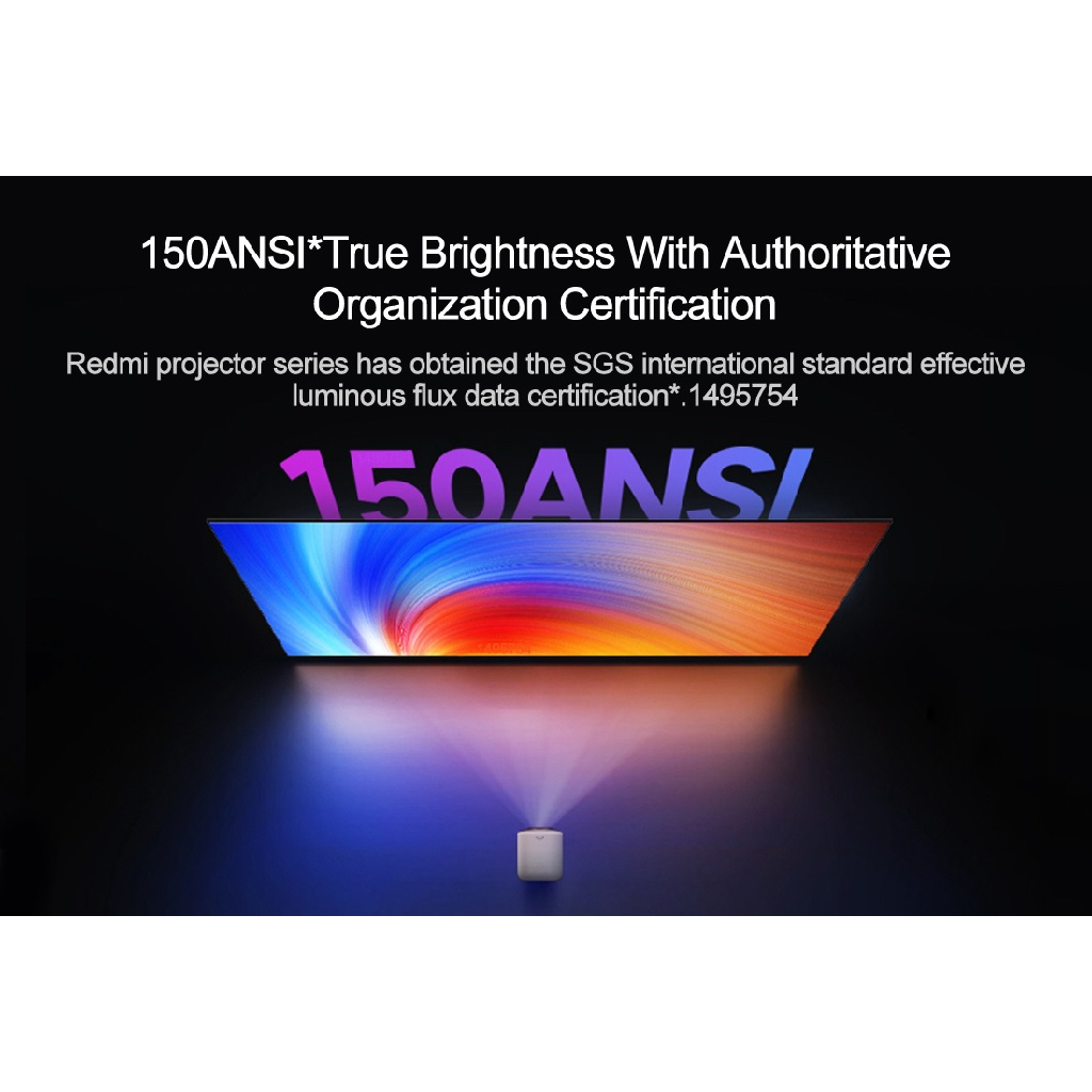REDMI Projector - FHD 1080P 150 ANSI - RMTYY01YS - Proyektor Android
