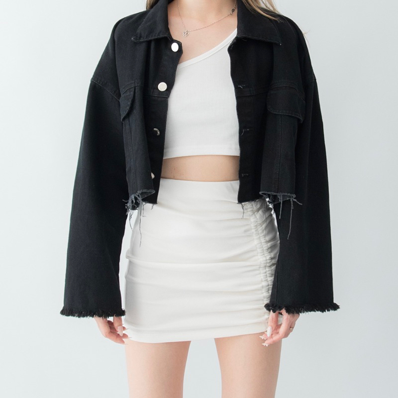 Seul-Ki Ruched Mini Skirt | Aesthete yourlife