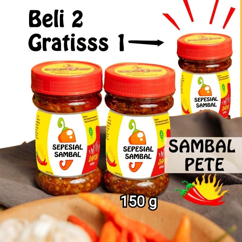 

Sambal Pete, Beli 2 Gratis 1