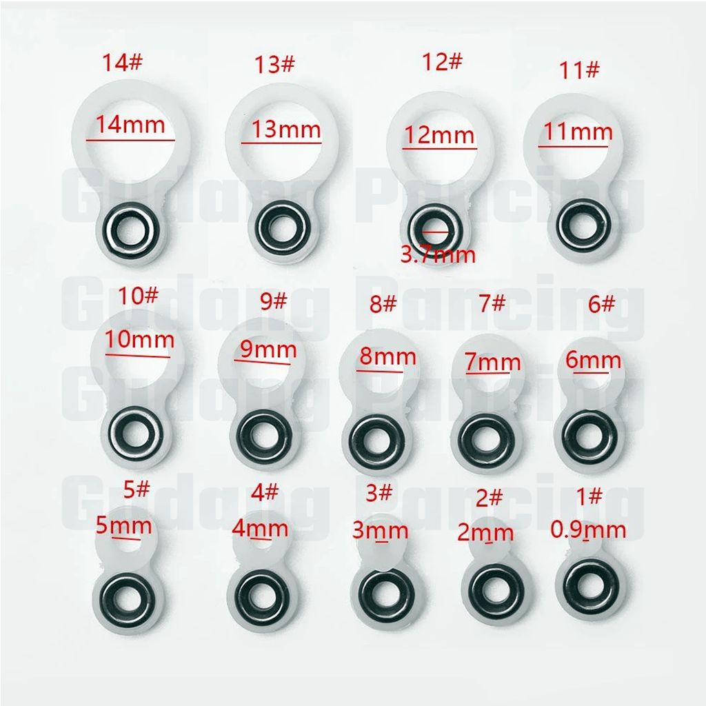 1 Set 14pcs Ring Guide Atau Mamarit Bahan Karet Silikon Keramik Untuk Joran Tegek Custom Ukuran 1 sampai 14 Menggunakan Material Dari Jepang Kualitas Terbaik