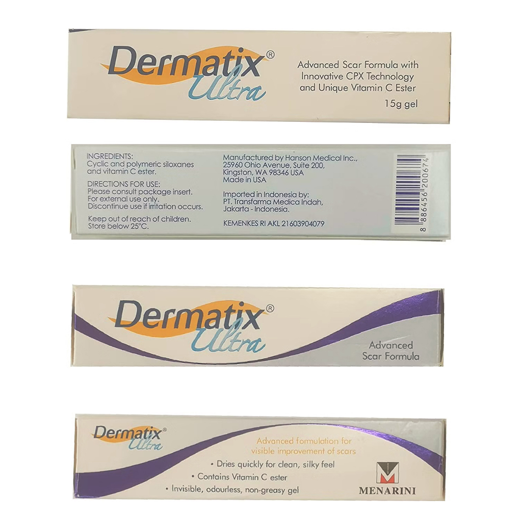 Dermatix Ultra Penghilang Bekas Luka/ Obat Bekas Luka / Keloid ANTI SCAR Stretchmark 15 Gram