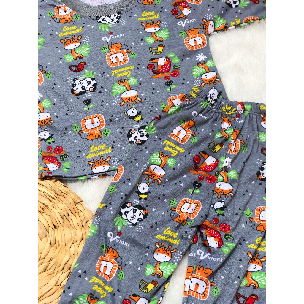 Setelan Baju Bayi Motif Setelan Baju Bayi Kancing Pinggir Baju Bayi Lucu Ukuran S, M Umur  3 Bulan - 2 Tahun