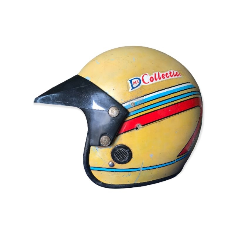 helm retro GAG DCollection original bahan gading(seperti helm robot/satu pabrik)