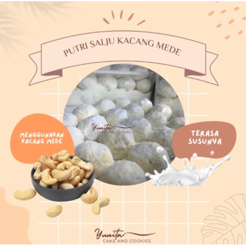 

putri salju kacang mede premium