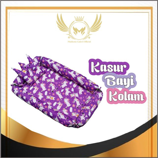 KASUR BAYI TENDA KELAMBU PREMIUM BEST SELLER / KASUR BABY KELAMBU SET BANTAL FREE BANTAL PEYANG CROWN / KASUR BAYI KOLAM