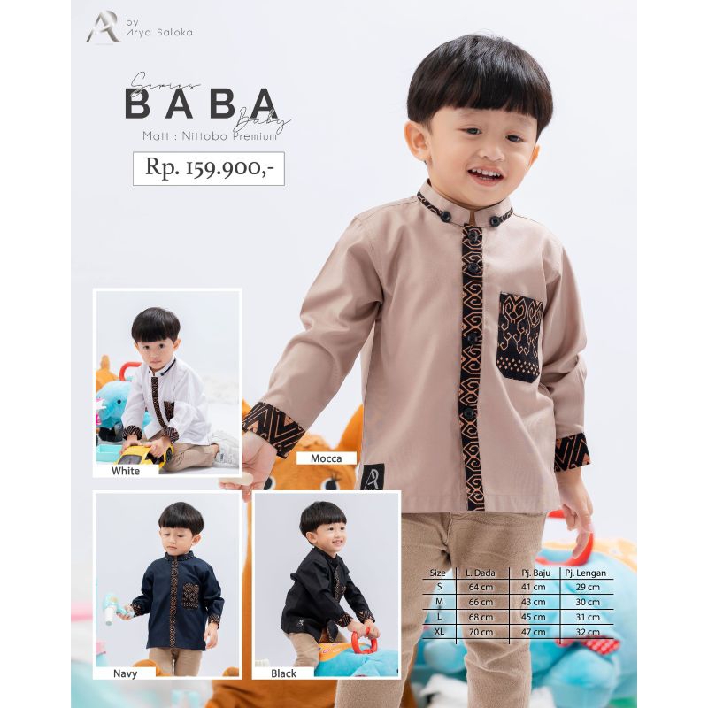 Ar by Aryasaloka Baba Series Anak | Set Couple Baba Series Kids Original Arya Saloka